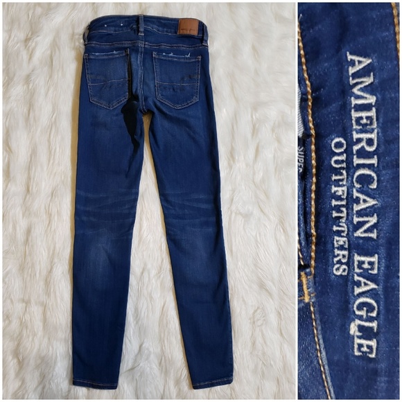 NWOT American Eagle Denim Jeans size 00 Short - Picture 3 of 7
